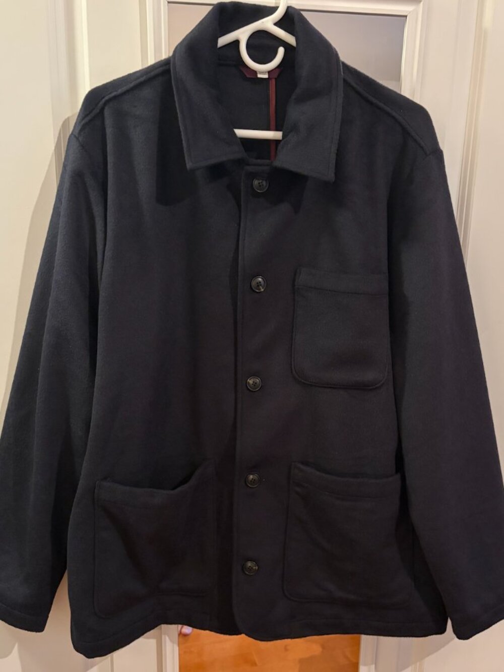 Bonobos Wool Cashmere Chore Coat - Navy Blue - Size XL - Picture 2 of 11